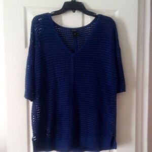 Ann Taylor Navy Blue Knit  Sweater